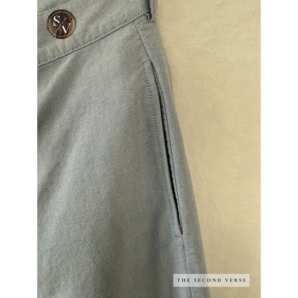 Polo Ralph Lauren Light Blue Philip Mens Pant 38X30 Button Front Pants - Picture 5 of 8